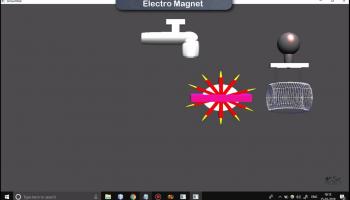 Free Electromagnetic Induction using OpenGL